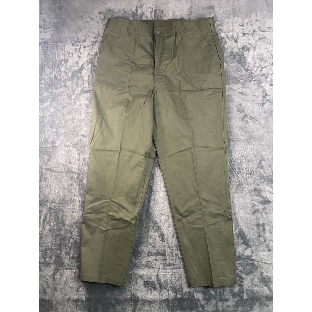 NOS Vintage 1977 USGI Military OG-507 Utility Pants Baker Fatigue Trousers 44x33